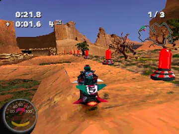 Jet Moto 2 (US) screen shot game playing